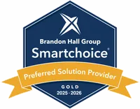 Brandon Hall Group Smartchoice Preferred Solution Provider Gold badge.