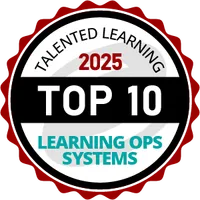 Talented Learning 2025 Top 10 Learning Ops Systems award.