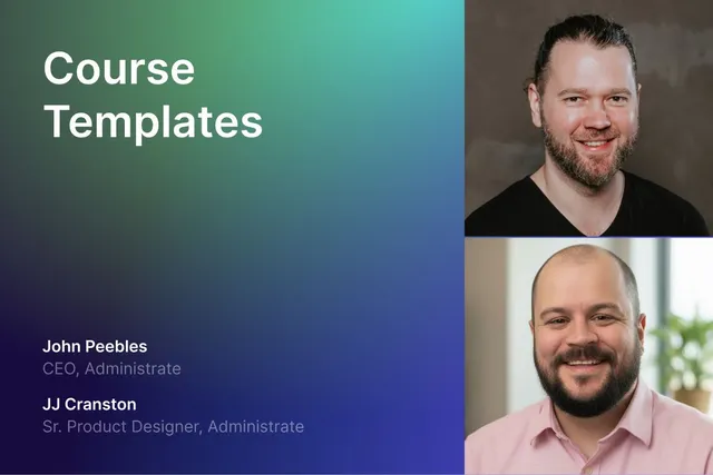 Demo: Course Templates