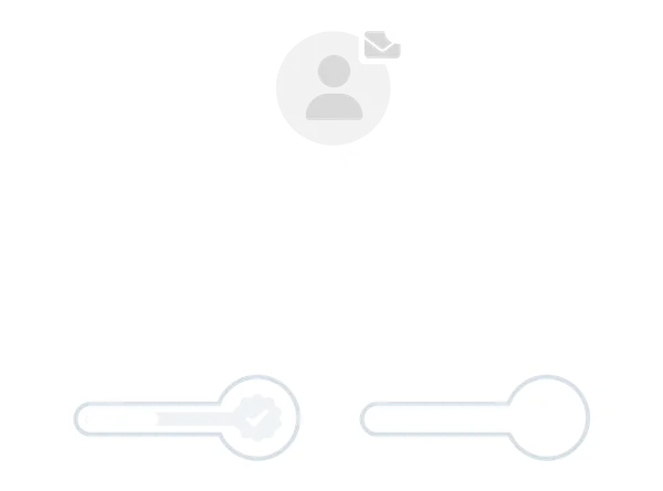 Illustration of a learner profile with progress bars toward a trophy and a certification badge.