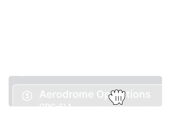 Illustration of three numbered courses in a learning path, with the third being dragged into place.