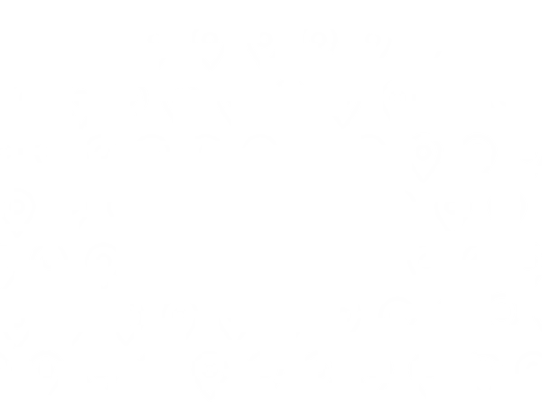 Illustration of a Solve button surrounded by location pins, representing AI Scheduler planning events across locations.