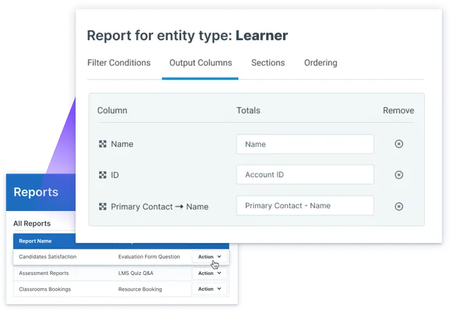 Reporting options with "no-code"