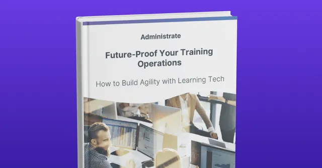 Mockup of guide: Future-proof your training operations.