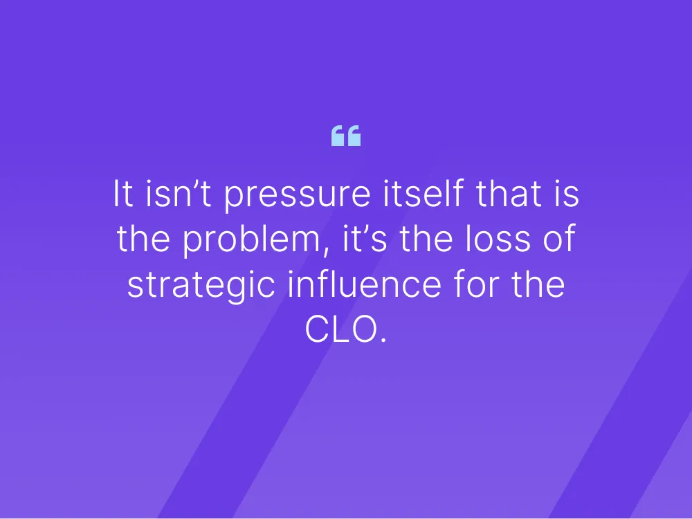 It is not pressure itself that is a problem, but the loss of influence for the CLO
