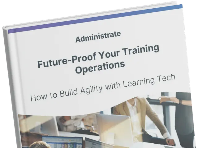 Mockup of guide: Future-proof your training operations.