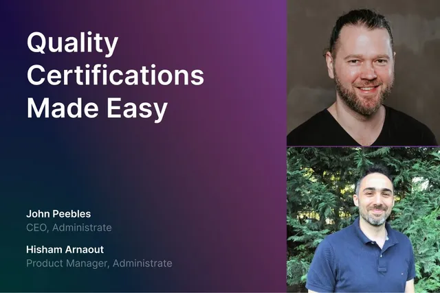 Quality Certification Made Easy