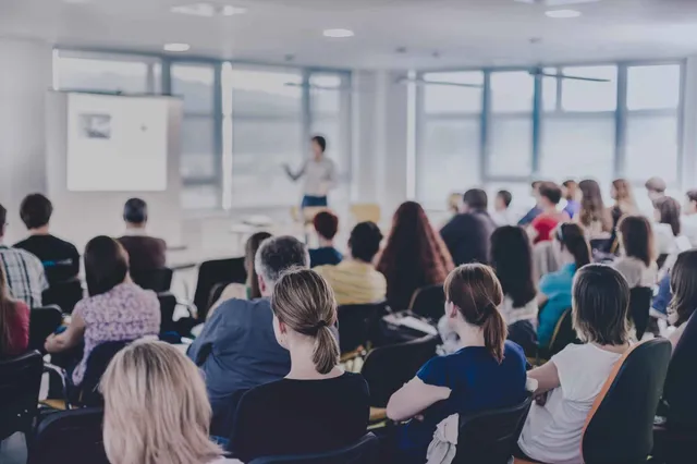 training pros in a classroom