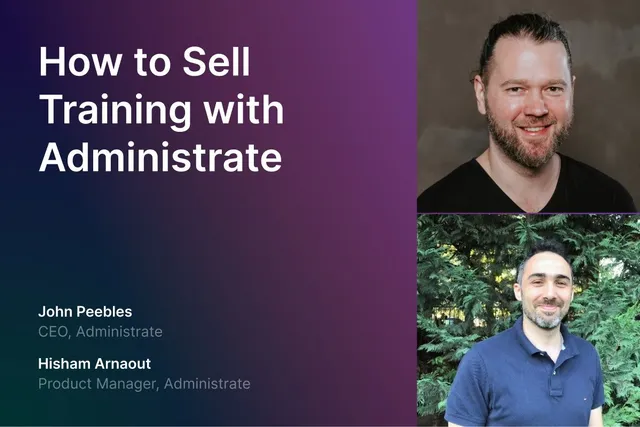 Weblink: Selling Training with Administrate