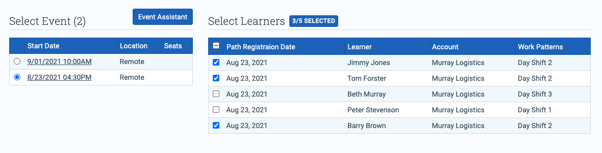 New event available for registration