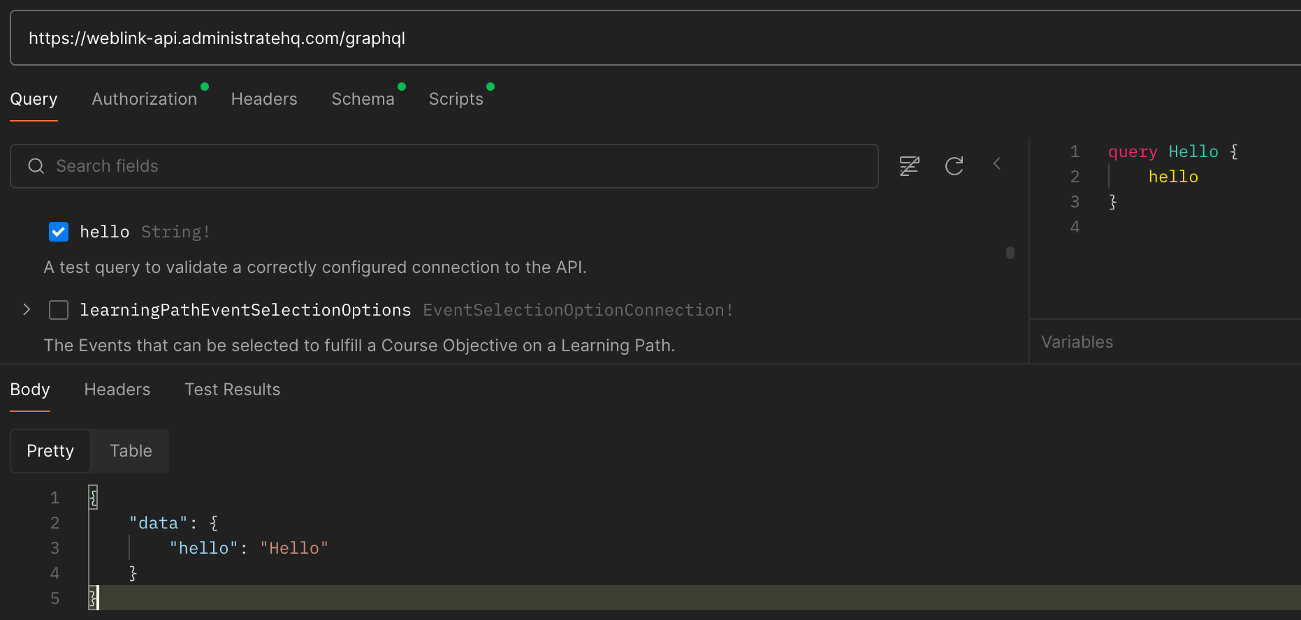 Screenshot showing a bearer token being used in Postman