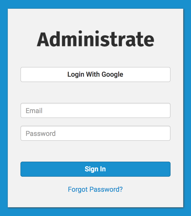 Login with Google button