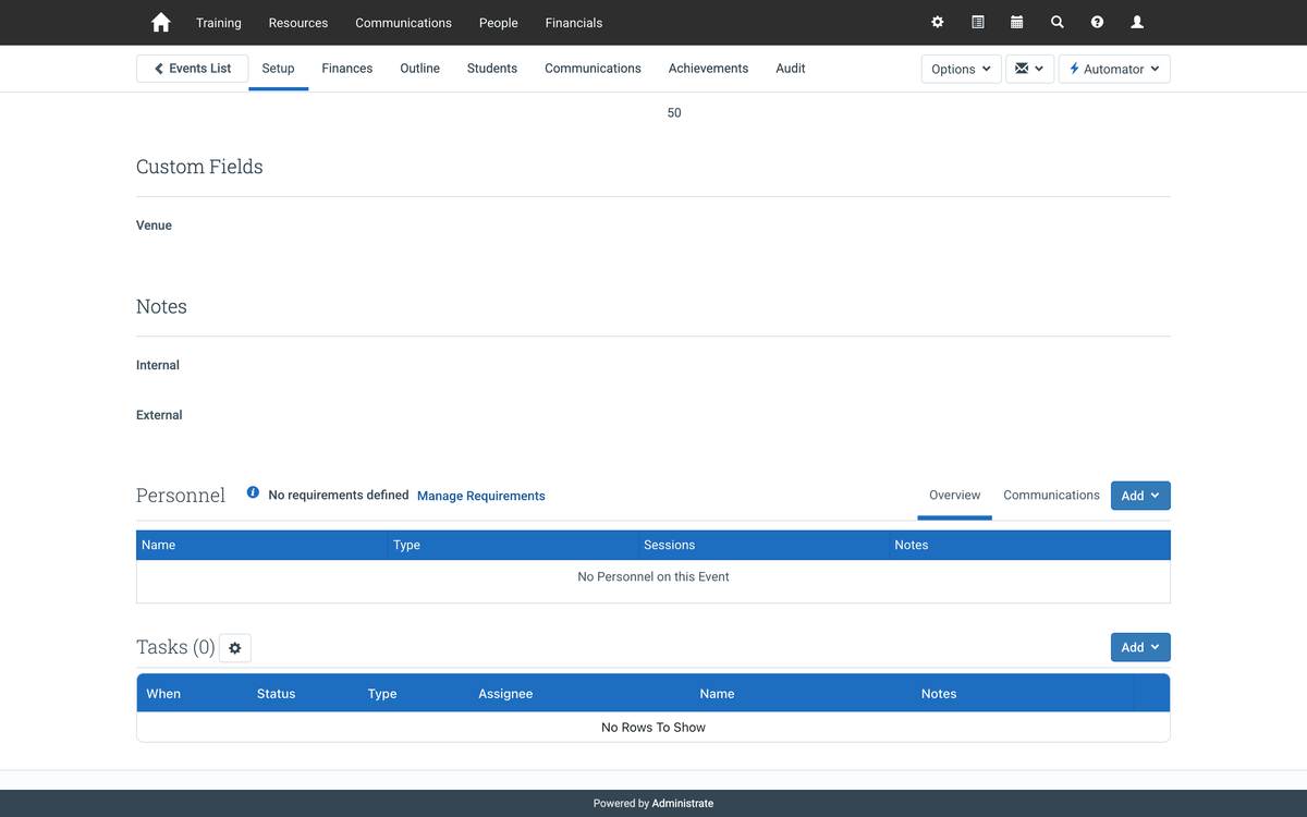 Adding an instructor flagged by a custom rest-period rule