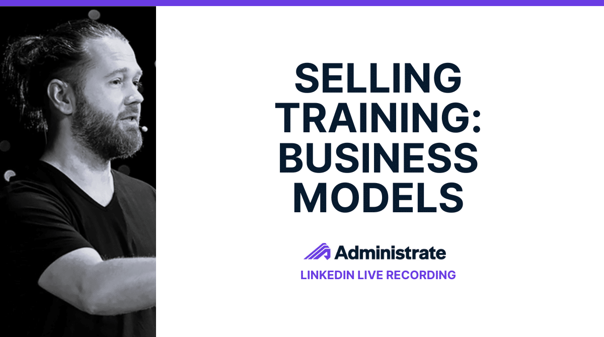 John promotes Selling Training in Administrate