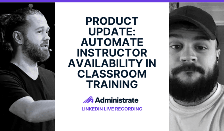 John and JJ promote instructor sync in Administrate